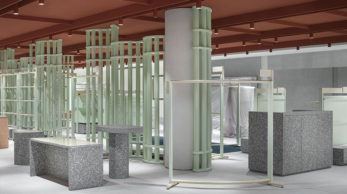 Gees Recycling per il restyling DWA Design Studio di Rinascente Roma P.zza Fiume