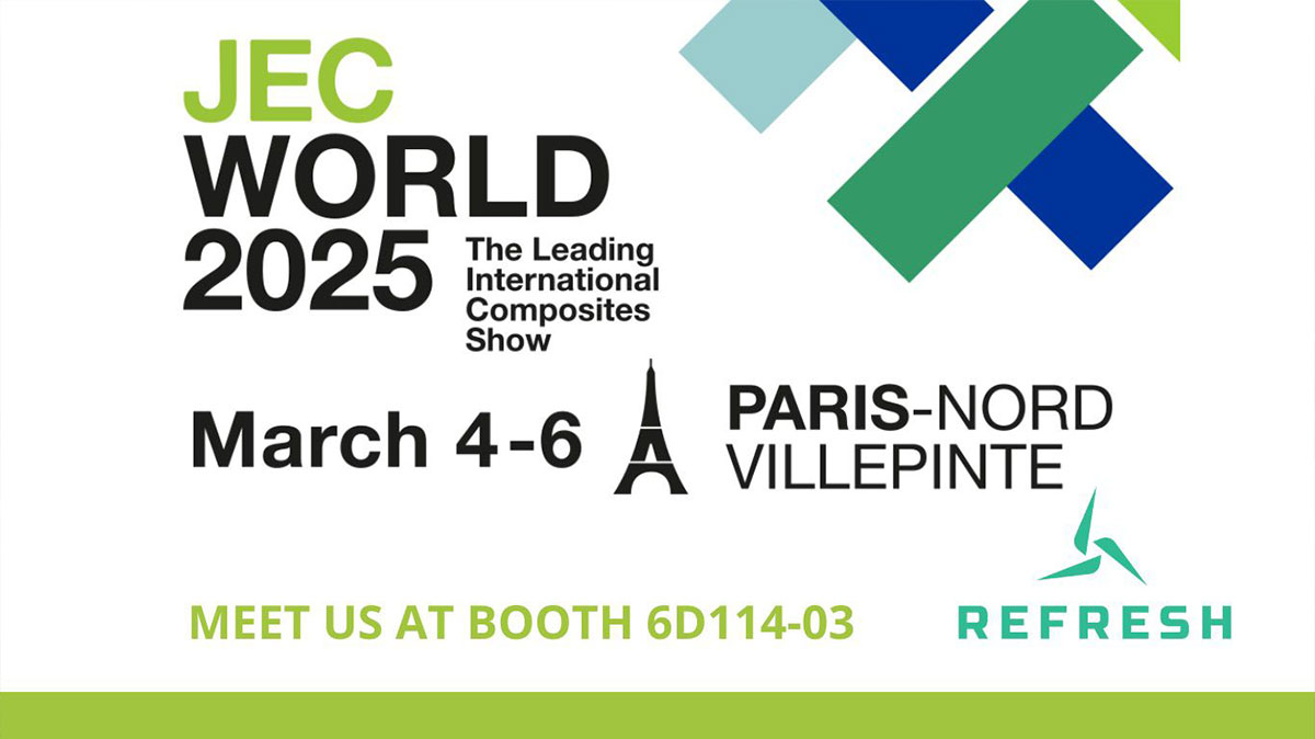 Gees Recycling è al JEC WORLD 2025 di Parigi con i partner del progetto HORIZON REFRESH