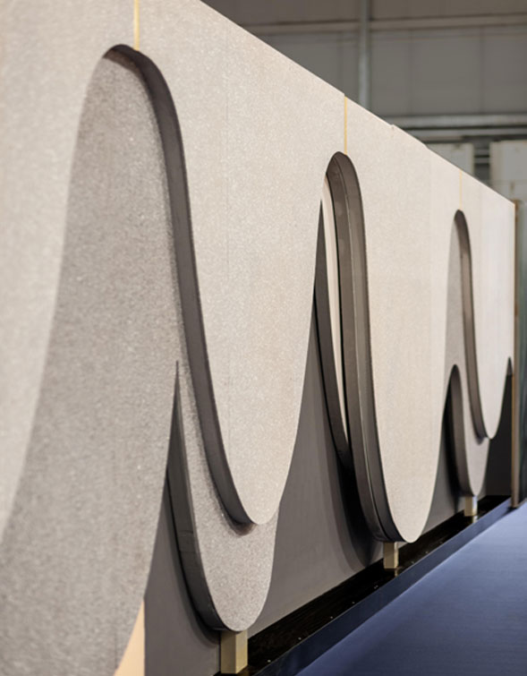 texture finissima di compositi fibro-rinforzati riciclati